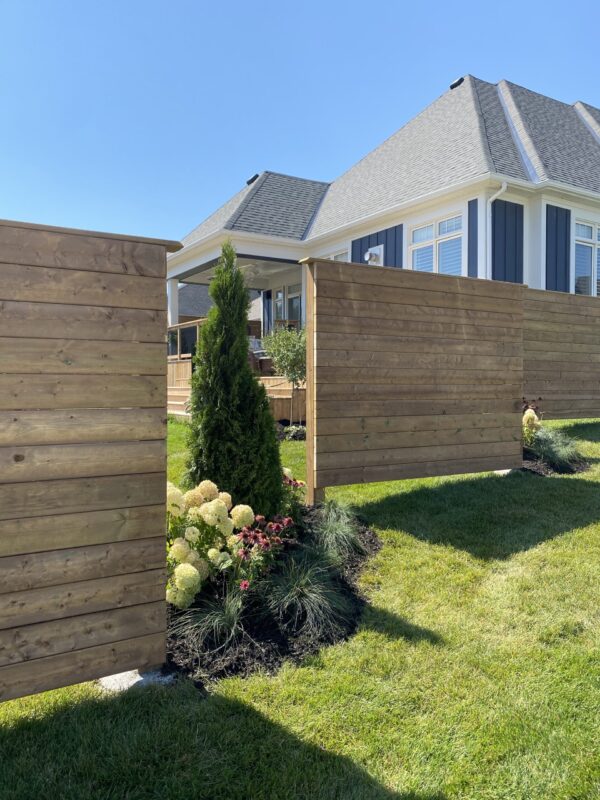 Privacy Fence with Perrenial Gardens