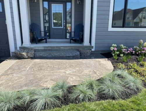 Flagstone with Perrenial Gardens